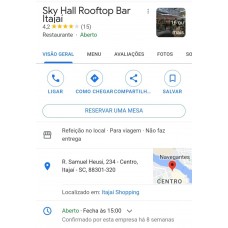 Cliente - Sky Hall Rooftop Bar  - Itajaí - SC R